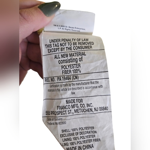 Dr. Seuss The Grinch Hooded Throw Blanket w/ Hand Pockets Soft Plush 30x50" - Picture 7 of 7